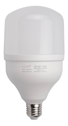 Kit 2 Lâmpadas Led 30w Galpão L&d E27 6500k Branco Frio