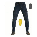 Pantalon Motociclista Mezclilla Protecciones Moto Jeans,5