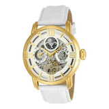 Reloj Invicta 22652 Blanco Hombres Automático Color Del Bisel Dorado