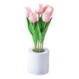 Tulip Night Light Plantas De Flores Artificiales Sala De
