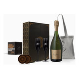 Espumante Luigi Bosca Brut Nature Copas Negras Grabadas