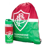 Garrafinha + Mochila Fluminense 450ml Presente Namorado Cor Verde