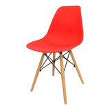 Silla Comedor Unidades Eames Eiffel Reforzada Pata Madera