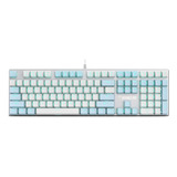 Teclado Mecanico Gamer Para Pc Por Cable, Luces | Blanco/...