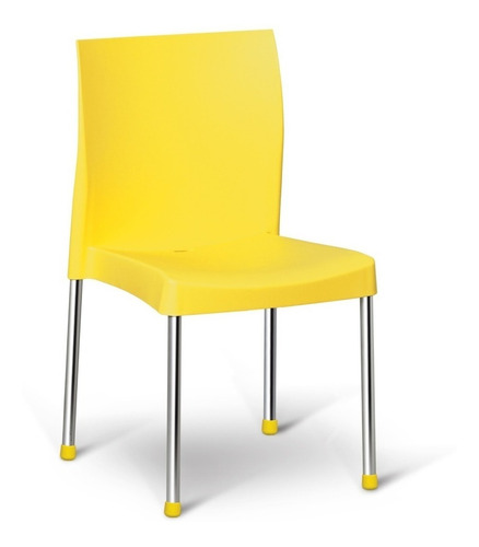 Cadeira Cromo Colors Amarelo 389-0 Quarto,cozinha,varanda