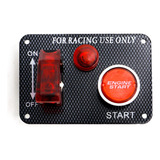 Botón De Encendido De Palanca Salm Racing Car Con Led Rojo
