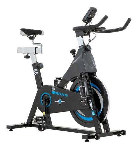 Bicicleta Spinning Estática Formia M1 Vol 18kg Sport Fitness Color Negro/azul