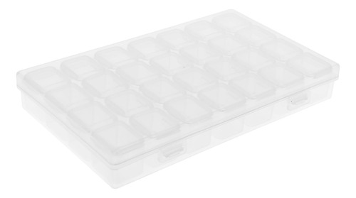 Caja De Almacenamiento De Plástico Transparente De 28 Ranura