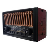 Radio Tipo Antiguo Vintage Recargable Usb Bluetooth Regalo