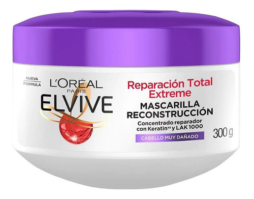 Loreal Elvive Tratamiento Reparación Total Extreme 300g