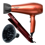 Secador De Cabelo Gama 2000w Ion Difusor Prancha 410°f Plus