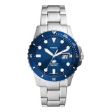 Relógio Fossil Masculino Blue Prata - Fs6029/1kn