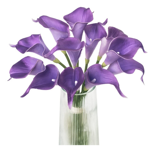 Flores Artificiales Moradas, 12 Unidades, Decoracin De Flore