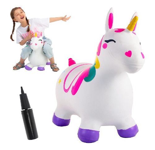Caballo Montable Hinchable Para Niños Joyin Diseño Unicornio