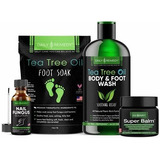 Combate Hongos Pies 4 In 1 Tea Tree Oil Foot  Nail Fungus S