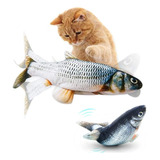 Pez Juguete Para Gato Recargable Pescado Con Movimiento