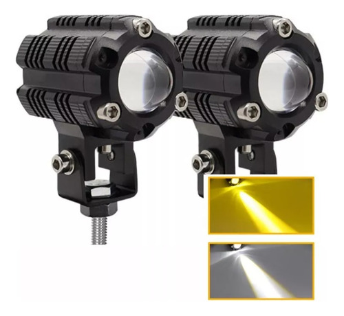 Par Exploradoras Moto Carro Turbo Led 12.000 Lm Largo Alance