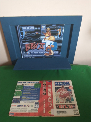 Mega Drive Genesis Nfl 95 Caixa Recortada Original