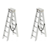 2 Escaleras Plegables Con Accesorios A Escala 1/10 Para Rc C