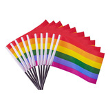 Bandera Lgbt Pride Orgullo Gay Arcoiris Chica 12pz