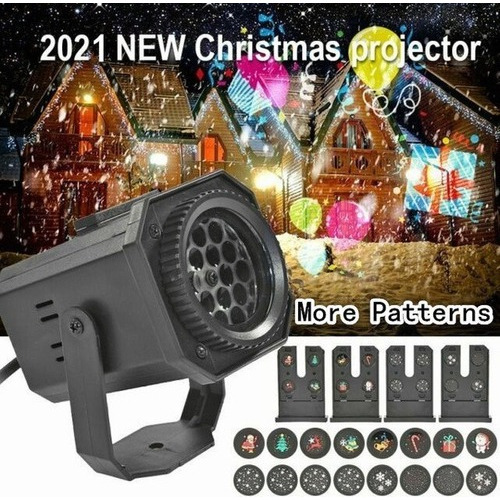 Proyector Giratorio De Luz Láser Led De Navidad Y Halloween