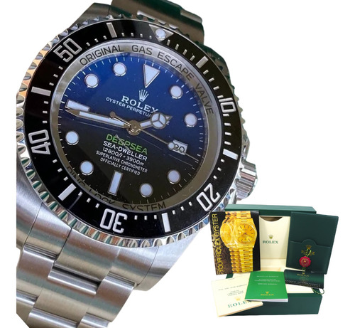 Relógio Rolex Deep Sea Degrade Com Máquina Eta 2840 Suíça