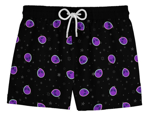 Short Bermuda Masculino Alien Et Alienígena Retro Ref 428