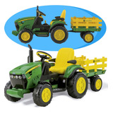 Carro Eletrico Recarregavel Trator John Deere Fazendeiro