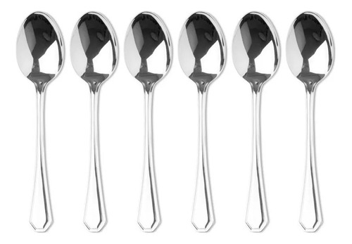 Set X 6 Cuchara Postre Volf Linea Carat Acero Inoxidable H