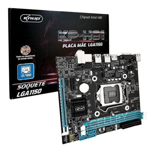 Placa Mãe Lga1150 Chipset Intel H81 6gb Usb 3.0