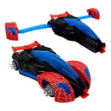 Auto Nave Spiderman Hombre Araña Luces Sonido Transformer