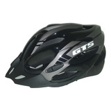 Capacete Ciclismo Mtb Sinalizador Led Tam. G Cinza Gts