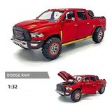 Puerta Abierta De Hierro Para Camioneta En Miniatura Dodge R Color Ram Red