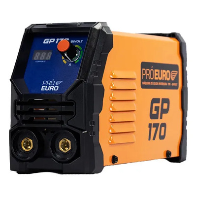 Maquina Solda Inversora 170amp Tig Eletrodo Alumínio Cor Laranja Pró Euro | Frete grátis