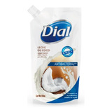 Jabon Para Manos Dial, Leche De Coco 450ml, 3 Piezas