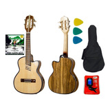 Cavaquinho Toks 215 Flat Elétrico Natural +kit