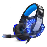 Fone De Ouvido Gamer Headset Knup Kp-491 Com Led Microfone