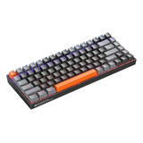 Teclado Machenike K500a-b84 Preto Rgb Com Fio Switch Brown 