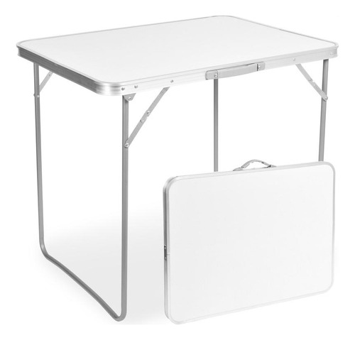 Mesa Con Patas Plegables 80x60x70cm Blanca Northwest