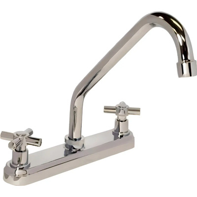 Llave Mezcladora Rugo 11004 Doble Comando Fregadero Cromada | Envío gratis