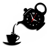 Relógios De Paredes Bule E Xicara Chá Lanche Jantar