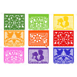 Decoración Papel Picado Boda Mexicana Colores Y 5 Margaritas