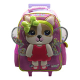 Mochila Simones Con Carro Unicornio Mushi 18 Pulgadas 