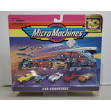 Micromachines Galoob #10 Corvettes Celebrating 10 Years 