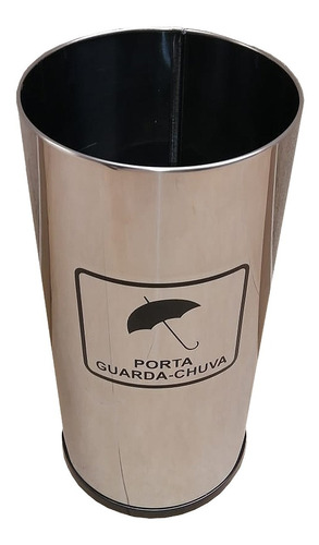 Porta Guarda Chuva Em Aço Inox 24x50cm 22 Litros