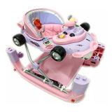 Andadera Bebe De Lujo Mecedora Tablero Musical Racing Tek202 Color Rosa