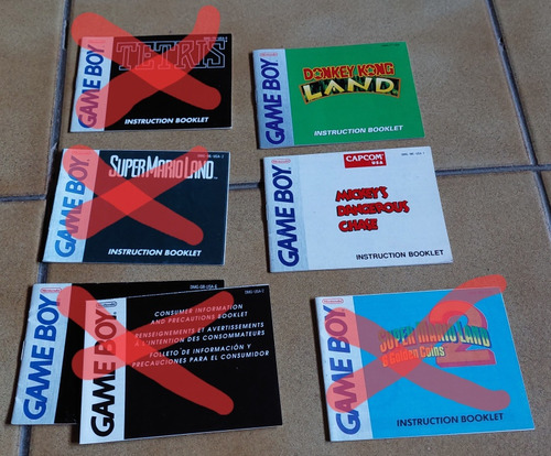 Manuales De Nintendo Gameboy