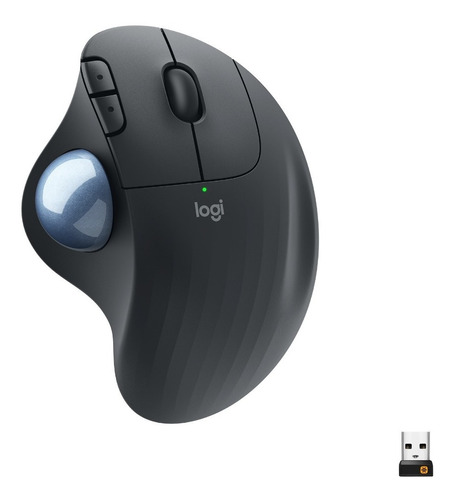 Mouse Trackball Inalámbrico Ergo M575 Logitech Color Negro