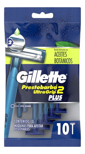 Máquina Para Afeitar Gillette Prestobarba Ultragrip 2 10u