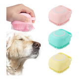 Cepillo P/ Baño Con Dispensador De Shampoo Perro Mascotas
